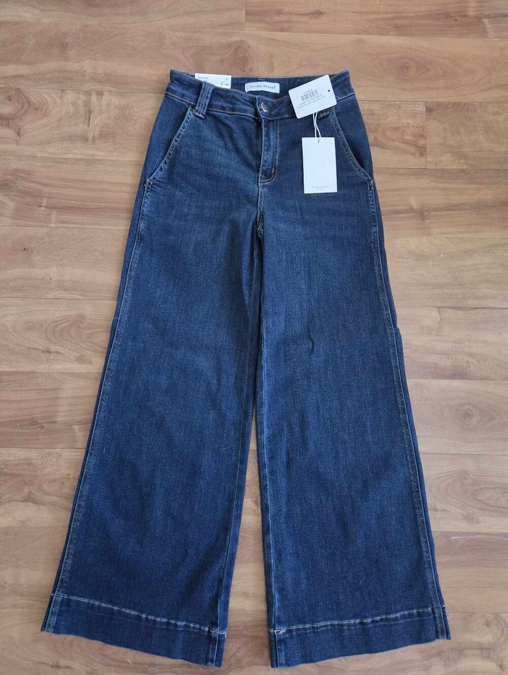 NWT Flying Monkey High Rise Wide Leg Crop